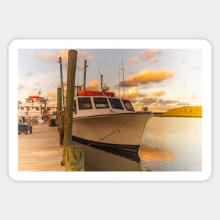 Fishing boat of Calabash Sticker